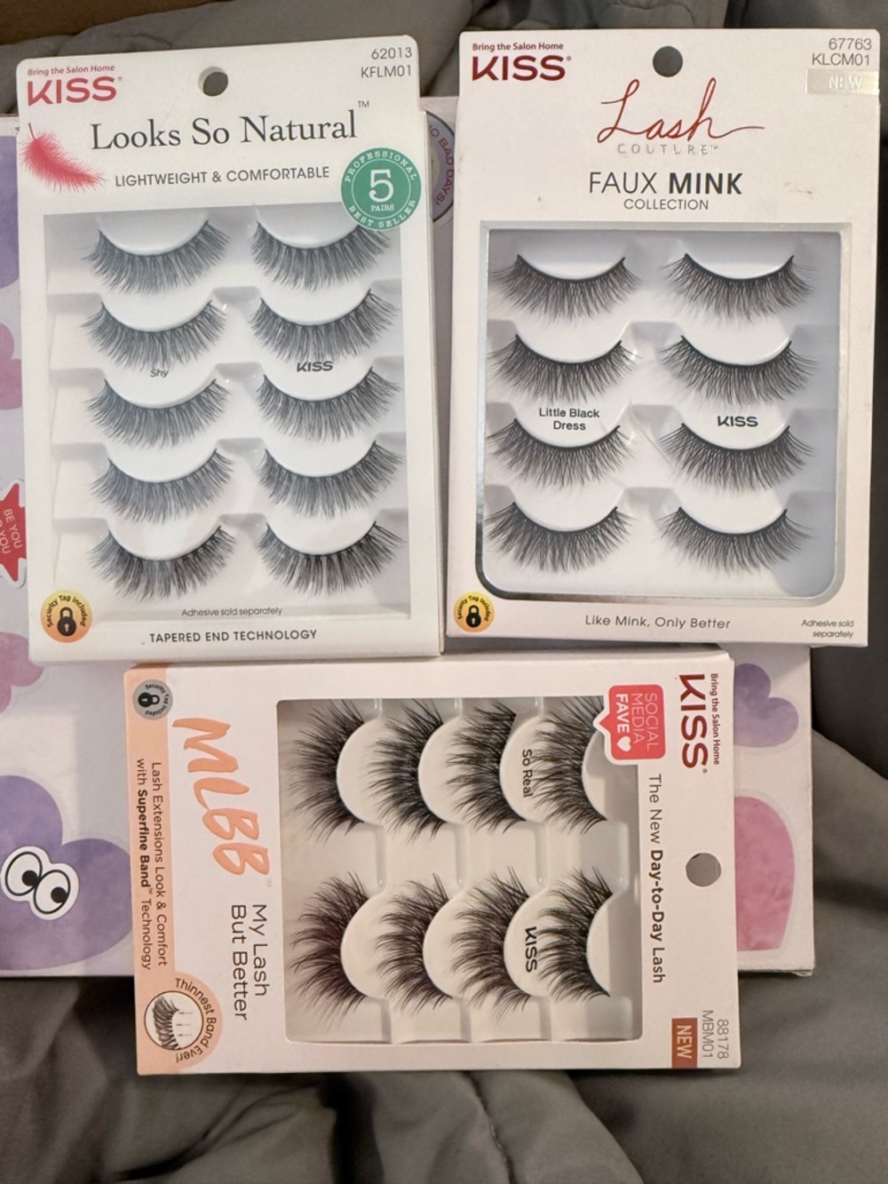 Kiss False Eyelash Pack - Black